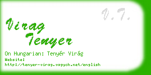 virag tenyer business card